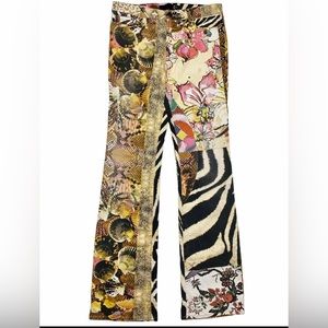 Roberto Cavalli Y2K Flora & Fauna Psychedelic Pants